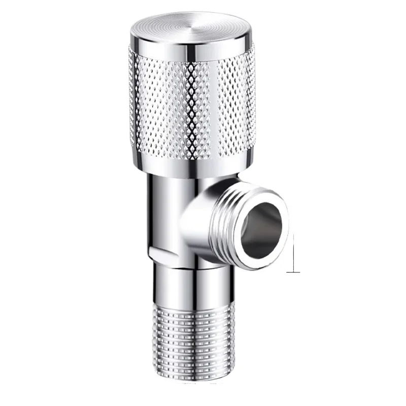1PC Triangle Valve Hot and Cold Water Valve Switch Water Household One in Two Double Out Large Flow Stainless Steel