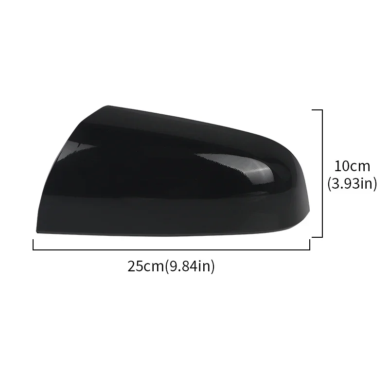 Left Right Door Side Mirror Cover For Vauxhall Zafira MK2 2005 2006 2007 2008 Primed White/Glossy Black Rearview Mirror Cap