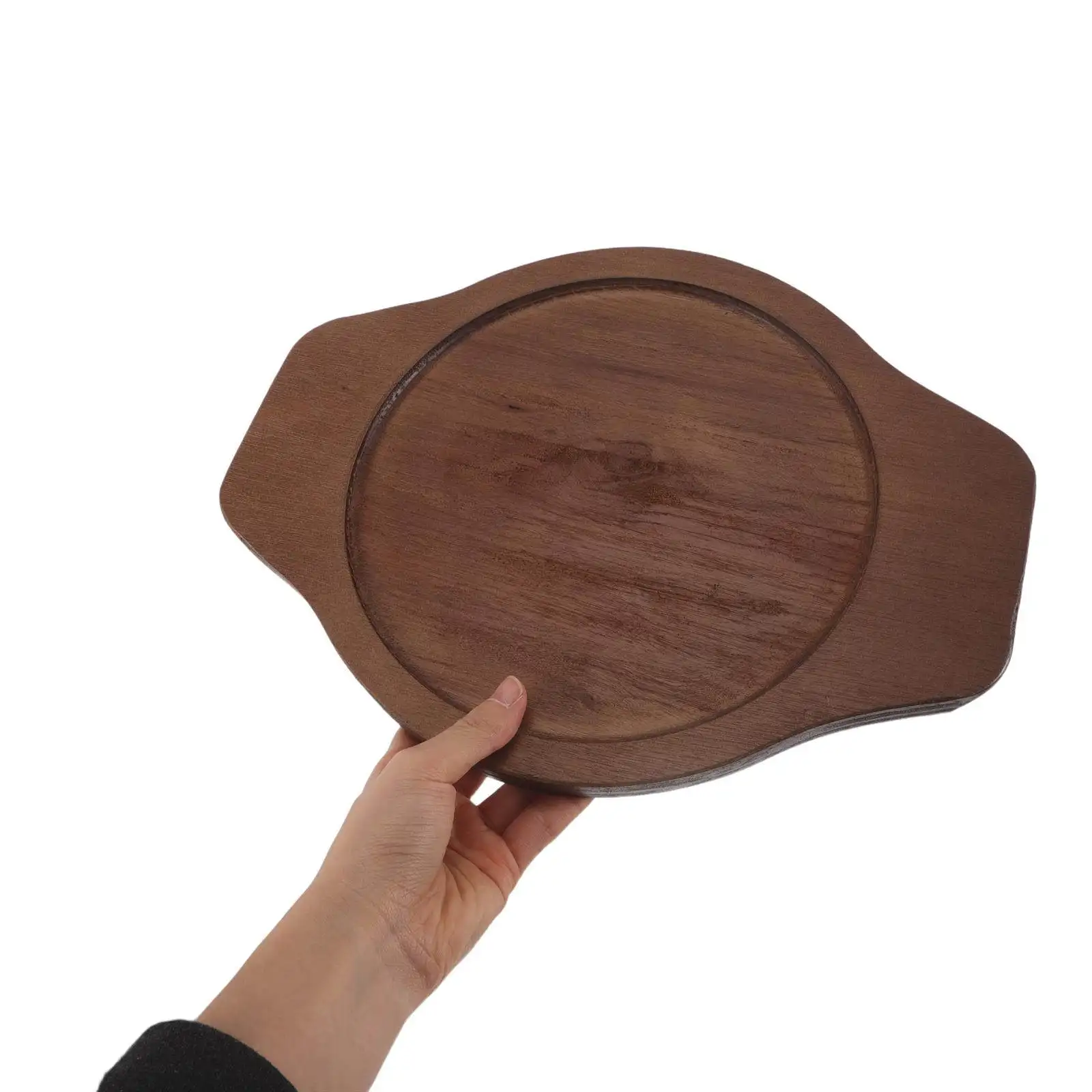 Korean Stone Bowl Wood Base Heat Insulation Mat Table Anti-Scalding Pot Trivet Hot Dishes Casserole Pot Kitchen Counter