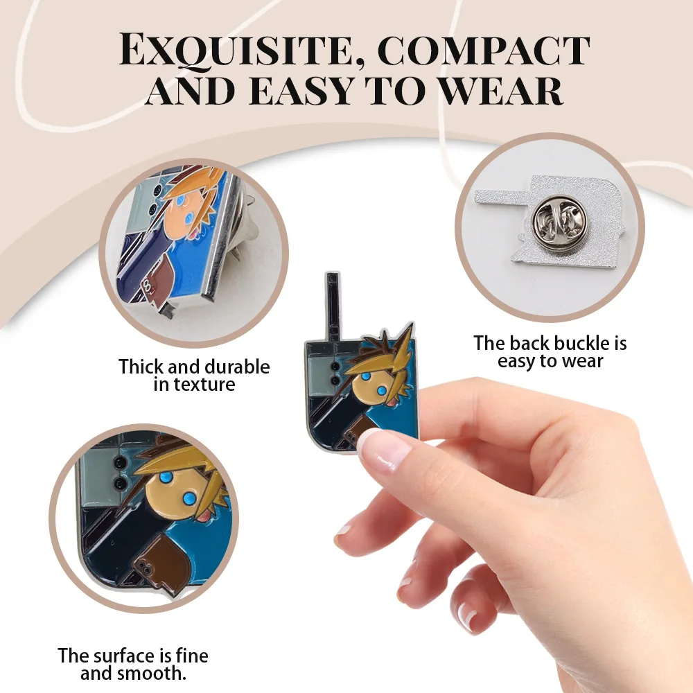 الكرتون لعبة شخصية بروش للملابس التلبيب دبابيس لحقائب الظهر الاطفال DIY المينا دبوس شارات مجوهرات معدنية اكسسوارات #4