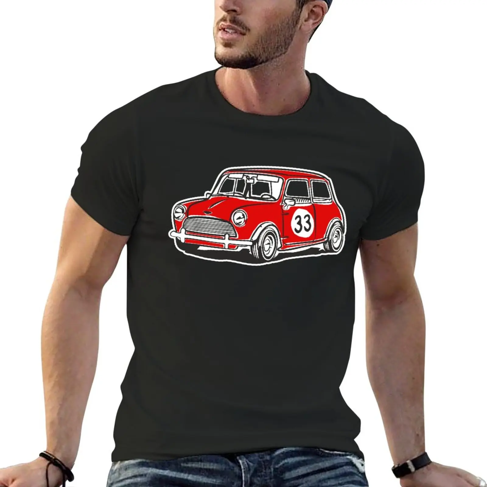 

New Austin Mini Cooper Red #33 T-Shirt plus size tops Short t-shirt blank t shirts mens graphic t-shirts big and tall
