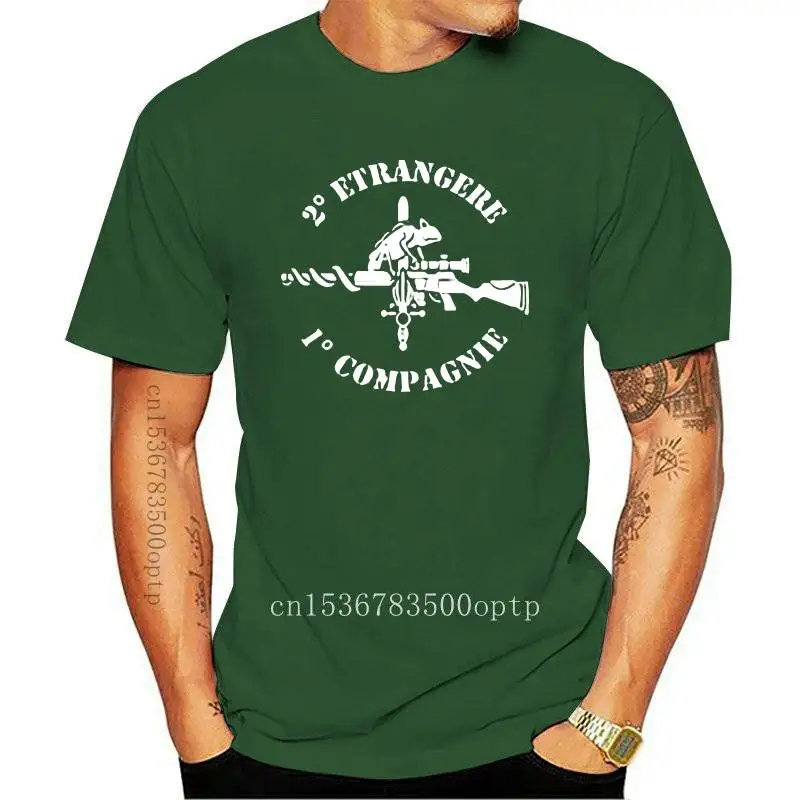 New French Foreign Legion 2e Legion Etrangere Special Forces Sniper T shirt men two sides military Casual tee USA size S-3XL