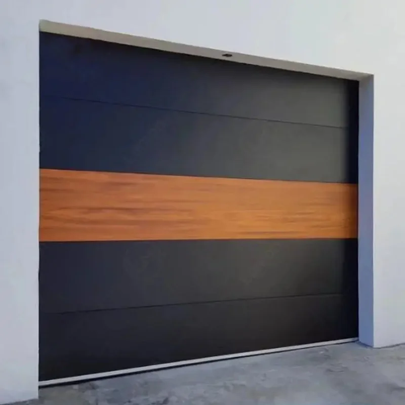 

Modern ligent Panel Manufacturing Automatic Gate Residential Sectional Garage Doors For Homes