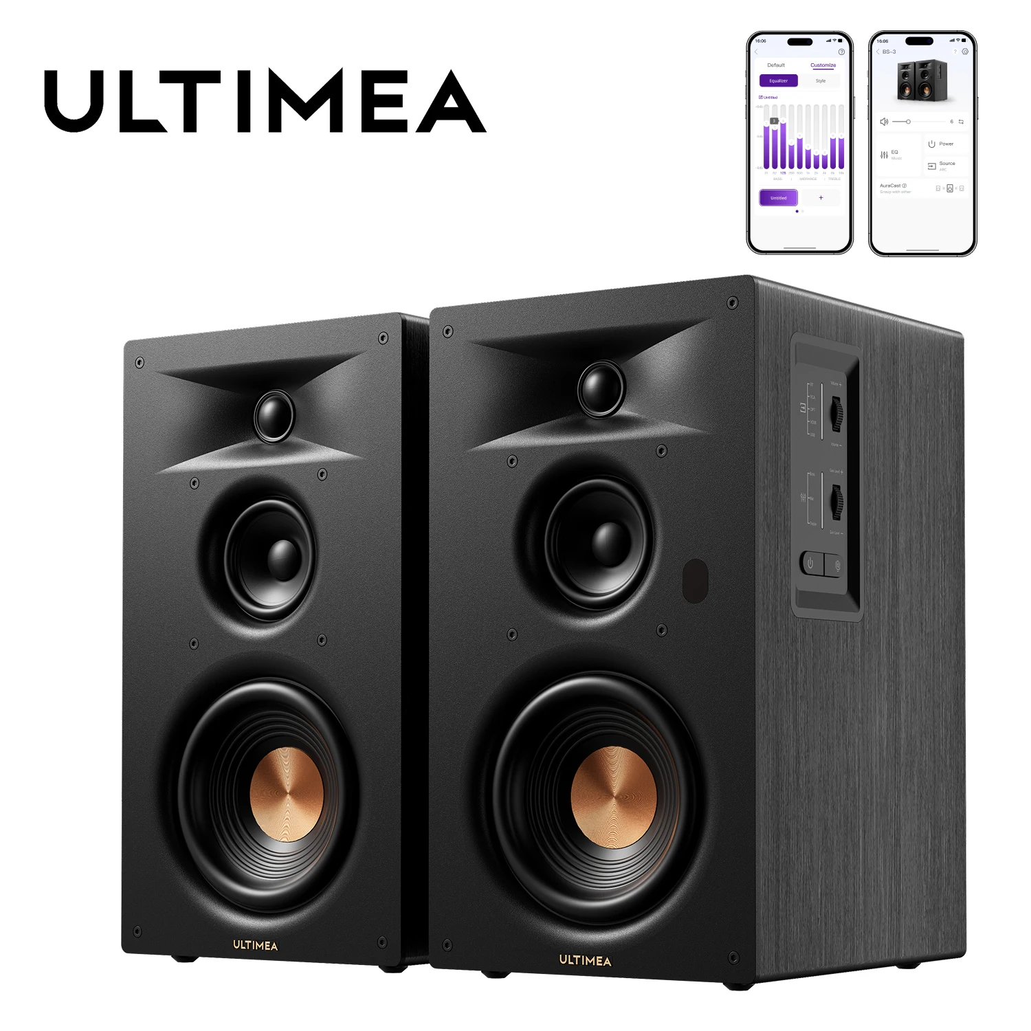 Home Cinema Ultimea - Enceintes bibliothèque ULTIMEA 3 voies avec
