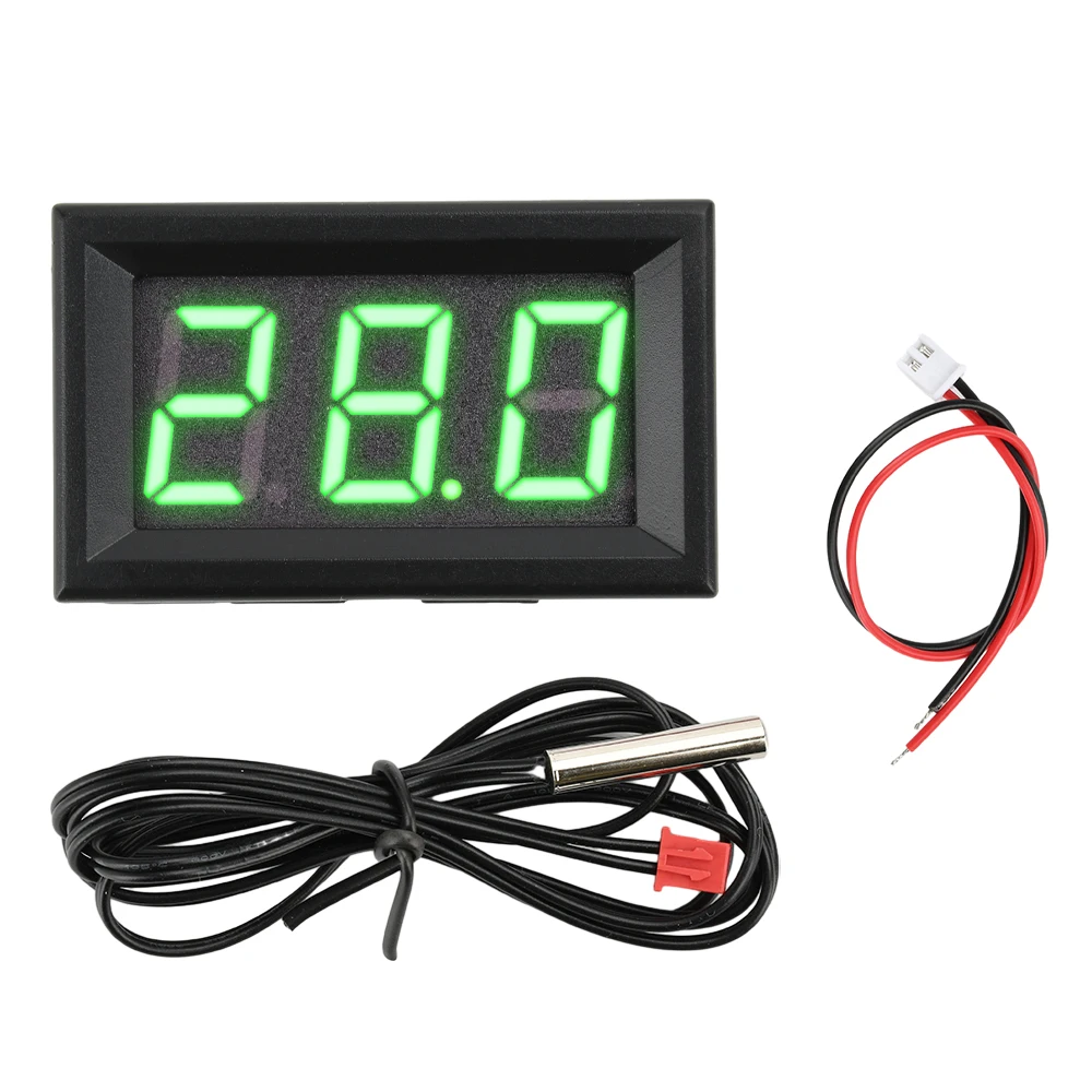 DC 5-12V Temperature Sensor Module Meter Detector With Sensors NTC10K Probe Thermometer LED -55-120℃