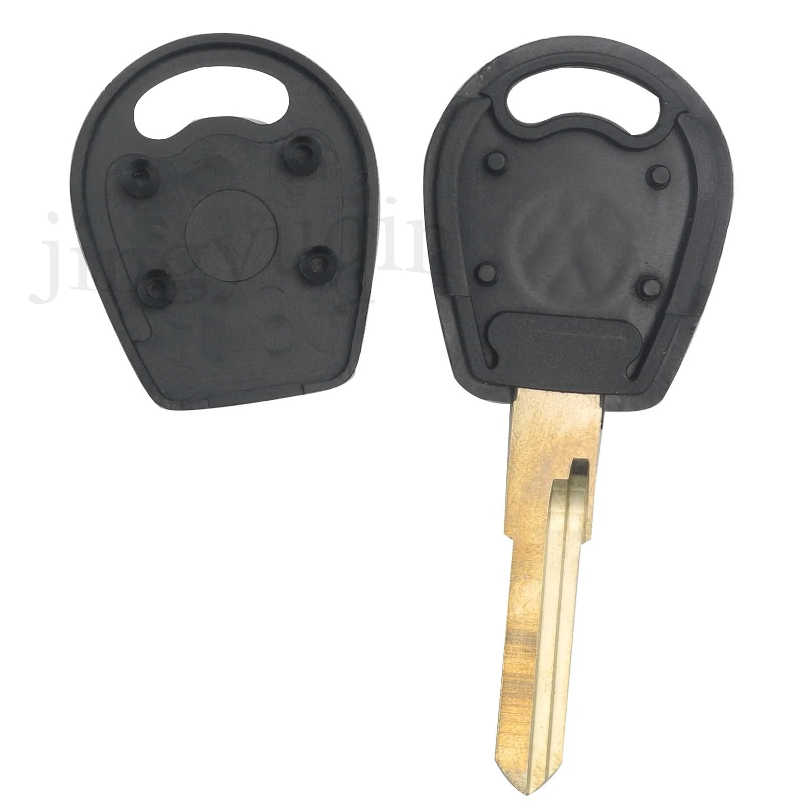 jingyuqin Remote Car Key Shell For VW Passat Polo Bora B5 Passat Skoda Seat Caddy Lupo Sharan ID48 Chip With Uncut Blade