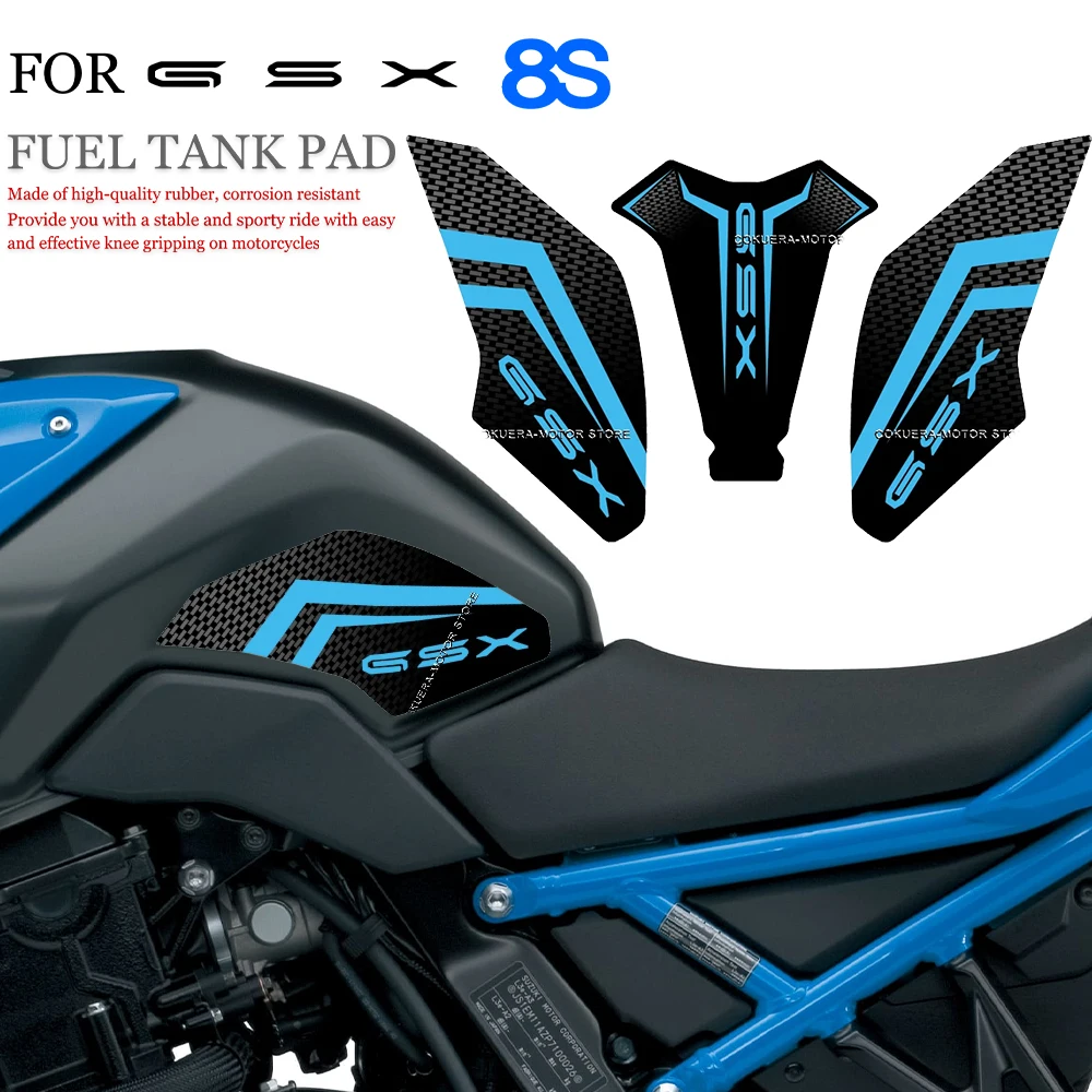 For GSX 8S gsx 8s GSX 8s gsx 8 s Motorcycle Accessories Sticker 3D Tank pad Fuel Protector Cover