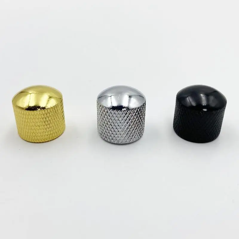 2Pcs 18*18mm Tone Top Potentiometer Knobs Rotary Volume Control Iron Knob For 6mm Shaft Guitar Replacement Parts