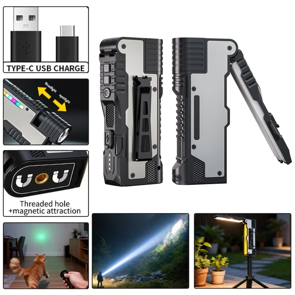 New Model Foldable Flashlight  - Outdoor Lighting The Range recension och pris