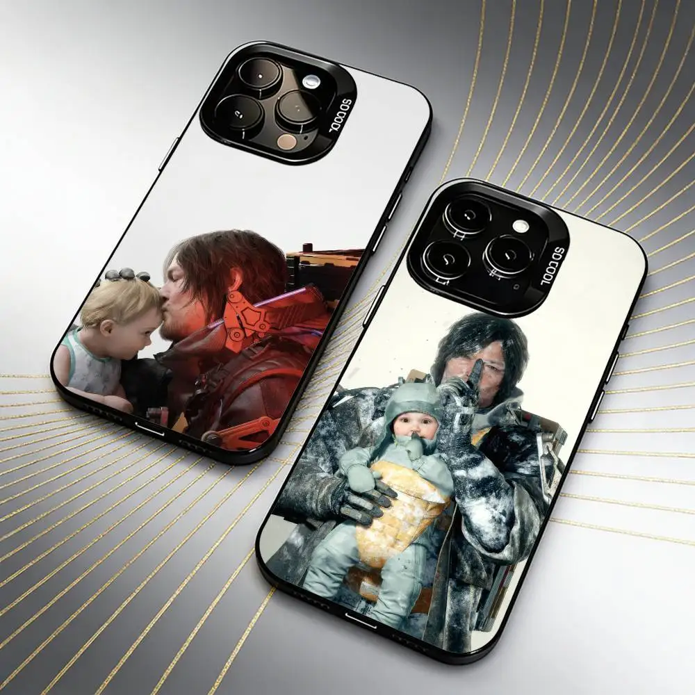 

DS2 On The Beasch Game D-Death S-Stranding Phone Case For iPhone 16 17 15 14 12 13 Pro Max Black Candy Matte Shockproof Cover