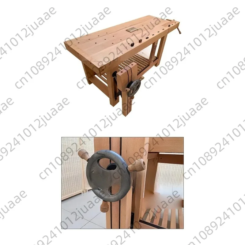 Woodworking table Multifunctional woodworking workbench Woodworking repair table DIY manual bench bench Beech solid wood