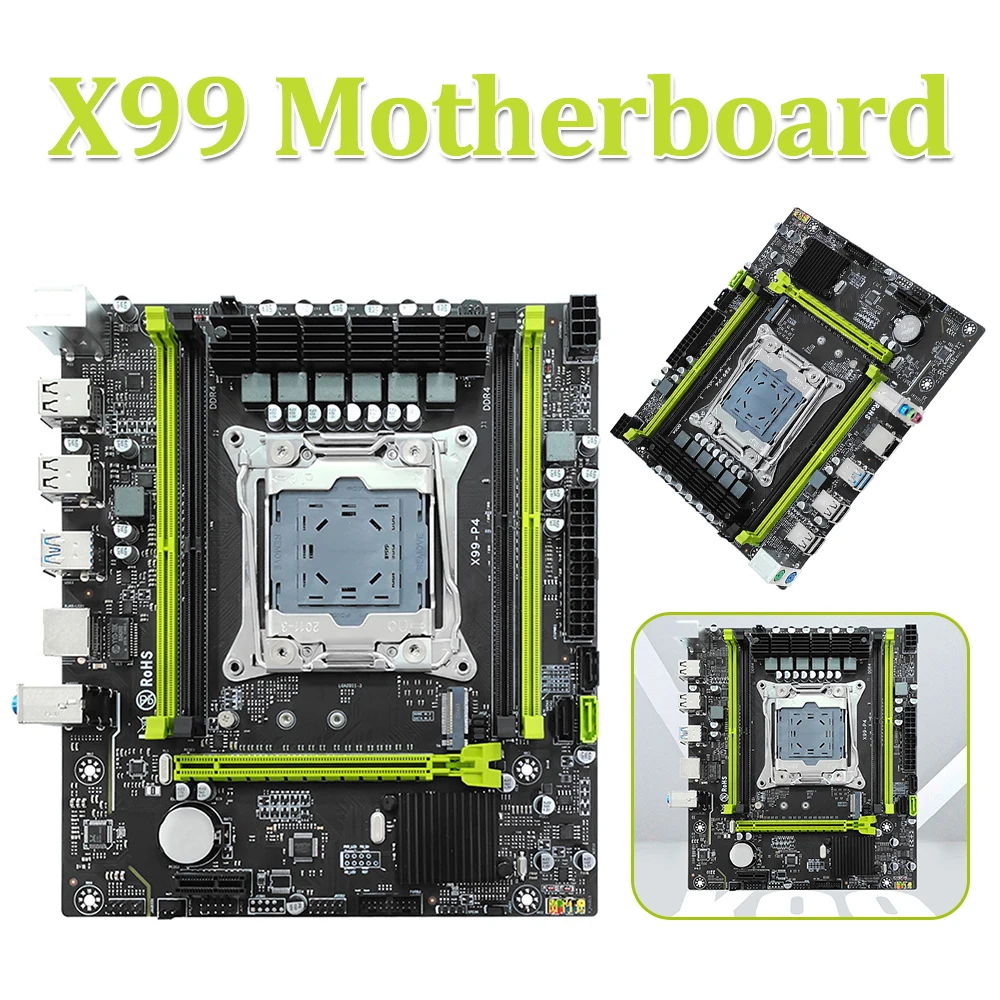 

X99 Desktop Motherboard Dual Channel LAG 2011 Gaming PC Mainboard NVME M.2 Computer Motherboard 128GB Memory SATA2.0/3.0 2400MHZ