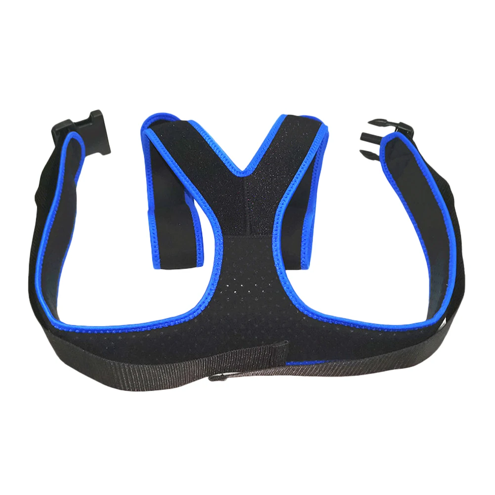 

Elastic Adjustable Wheelchair Seat Safety Strap Breathable Durable Blue Prevents Tilting Falling For Elderly Patients Mobility