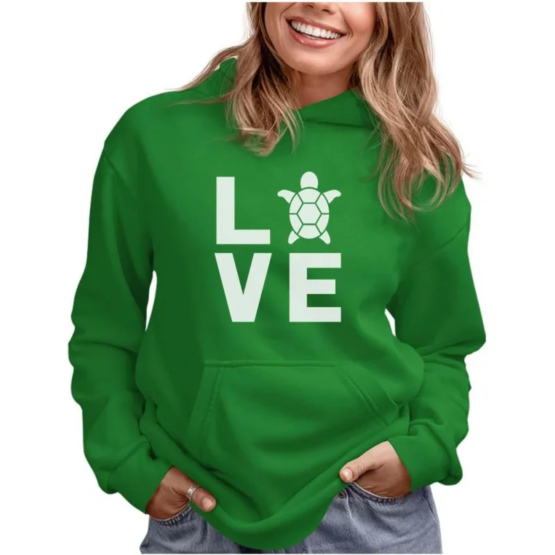 

Women's loose plus size sweatshirt with animal pattern hoodie suitable for female teenagers