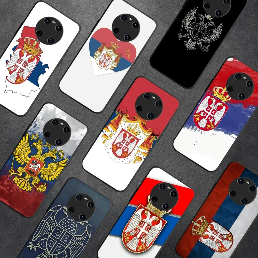 S-Serbia Flag Phone Case For Huawei Y9 6 7 5 Prime Enjoy 7s 7 8 Plus 7a 9e 9plus 8E Lite Psmart Shell