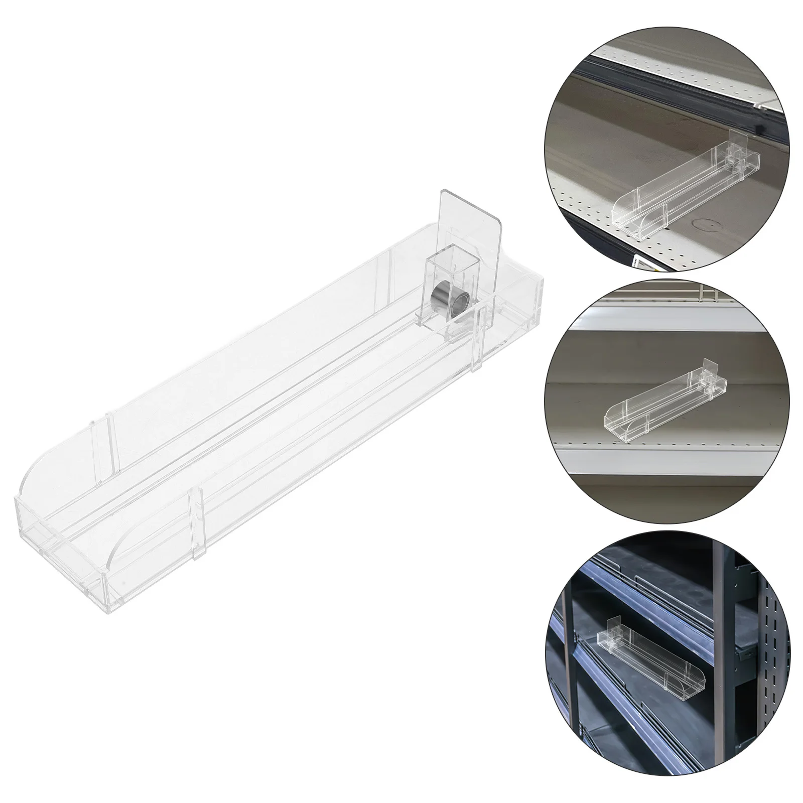 

Drink Propeller Automatic Display Holder Retail Shelf Organizer Soda Can Dispenser Fridge Pantry Storage Rack Plastic