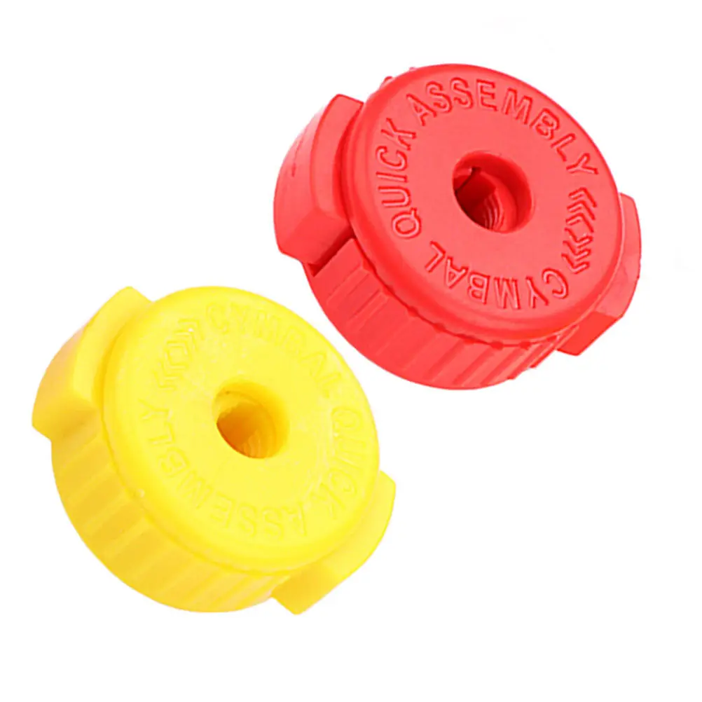 2Pcs Drum Cymbal Quick Nuts Universal Fixing Accessories Exquisite Craftsmanship Stable Coordination Quick Cymbal Installation