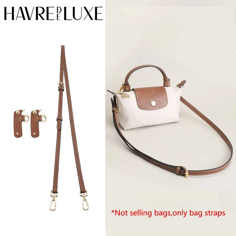 Leather Replacement Crossbody Bag Strap For Longchamp Mini Bag Shoulder Strap Without Punching Modification Bag Accessories