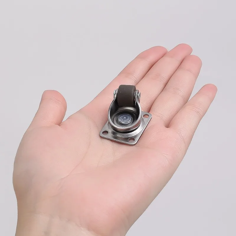 Universelle Möbelrolle mit Rollen und weichem Gummi 360° ° Rotationsrolle für Möbel, Müll, Aufbewahrungsboxen, robuste Lenkrollen – Detail 6