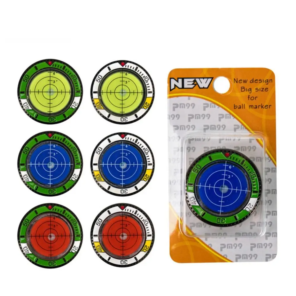 

High Precision Golf Tools Leveler Ball Marker Training Tool Golf Slope Meter Clear&Transparent Easily Use Golf Spirit Level