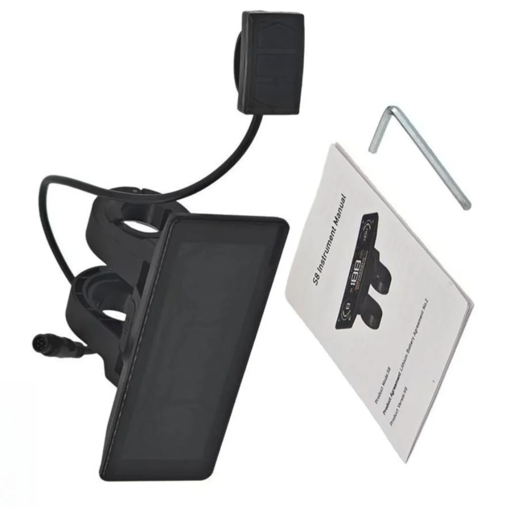 Dashboard Display for Yozma IN 10 E-Off-Roader Featuring Adjustable Backlight and User-Friendly Button Controls