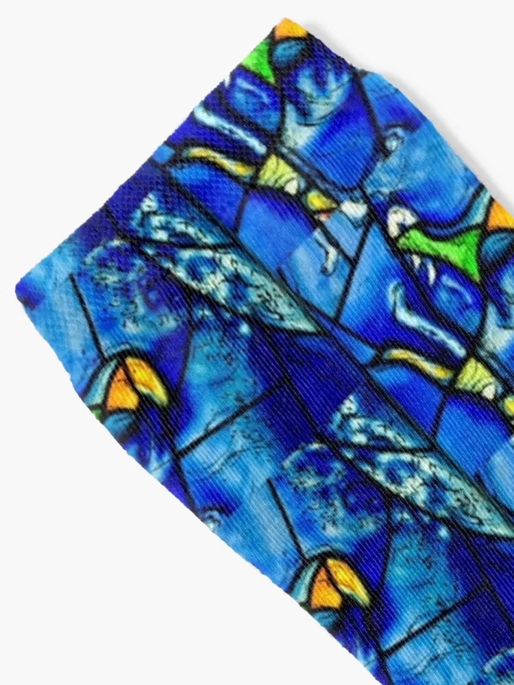 Chagall windows detail Socks Mens Fashion