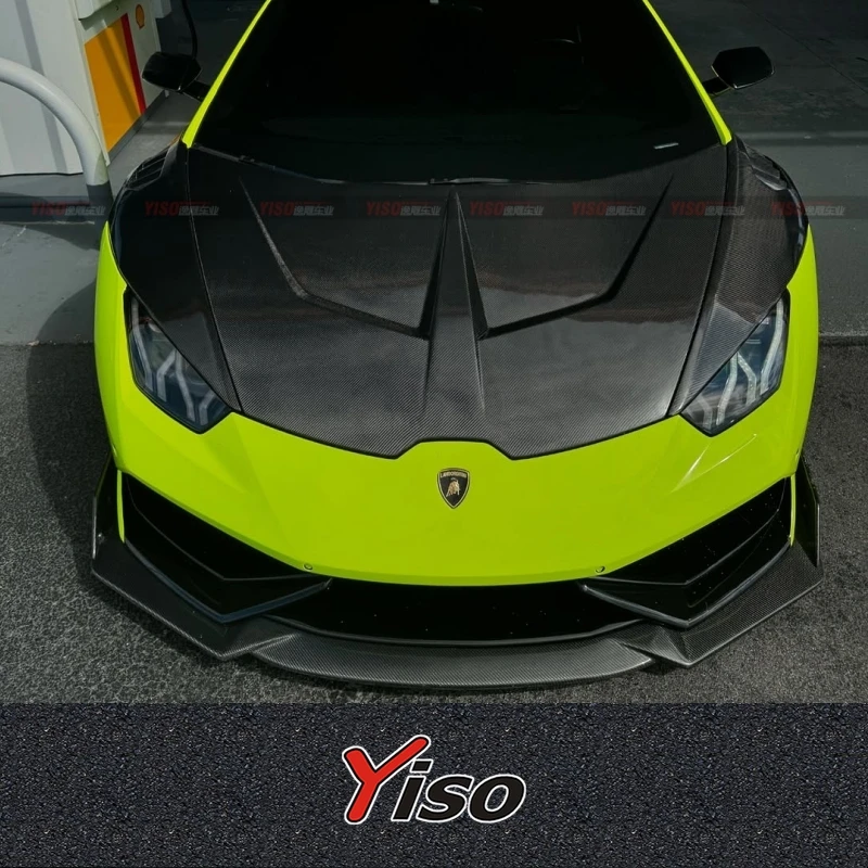 

Applicable to the dry carbon fiber hood modification of the Lamborghini LP580 610Huracan model 1016 hood and engine hood