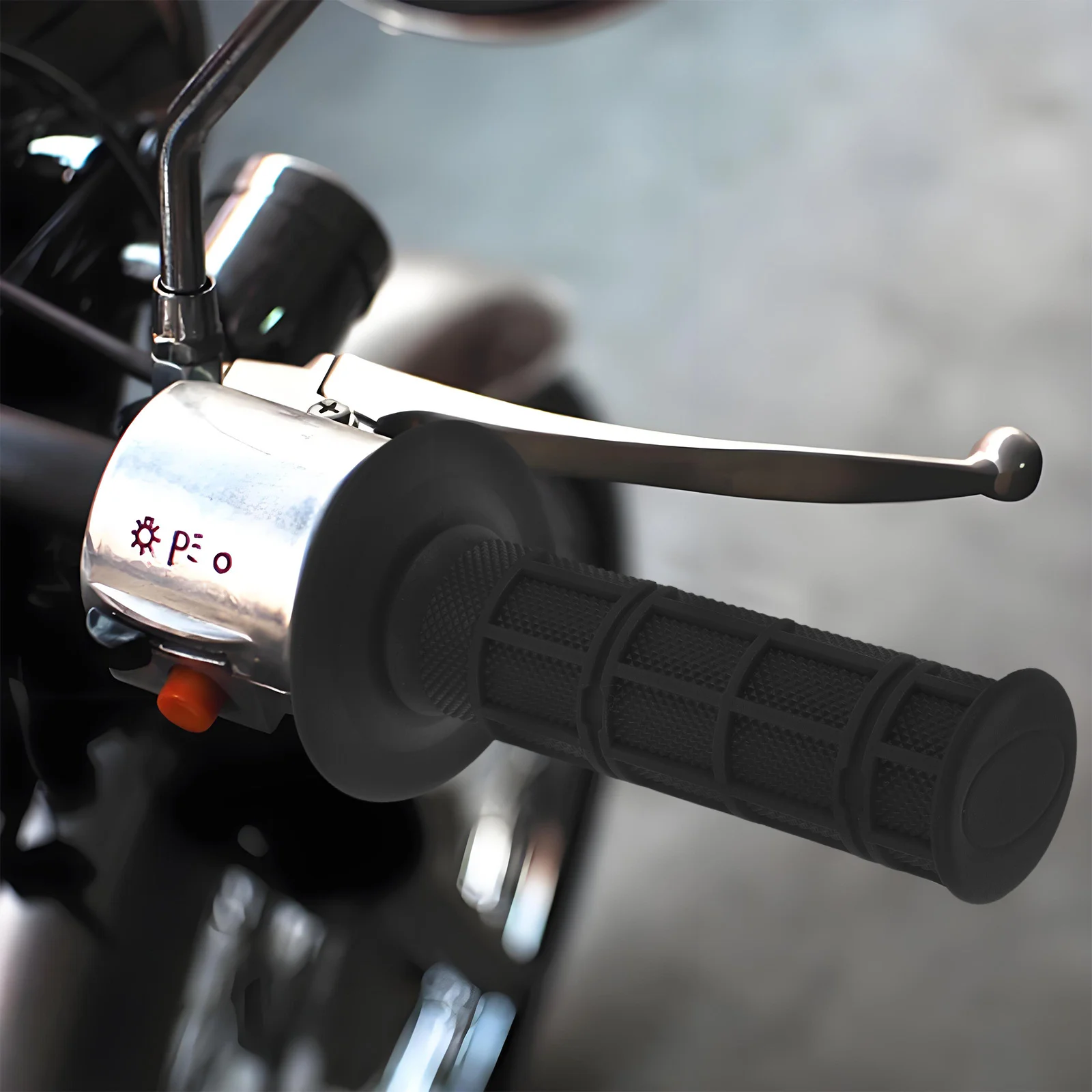 

1Pair Motorcycle Handlebar Grip Sleeves Tpe Material Firm Grip Easy Installation Motorcycle Replacement Handlebar Grips