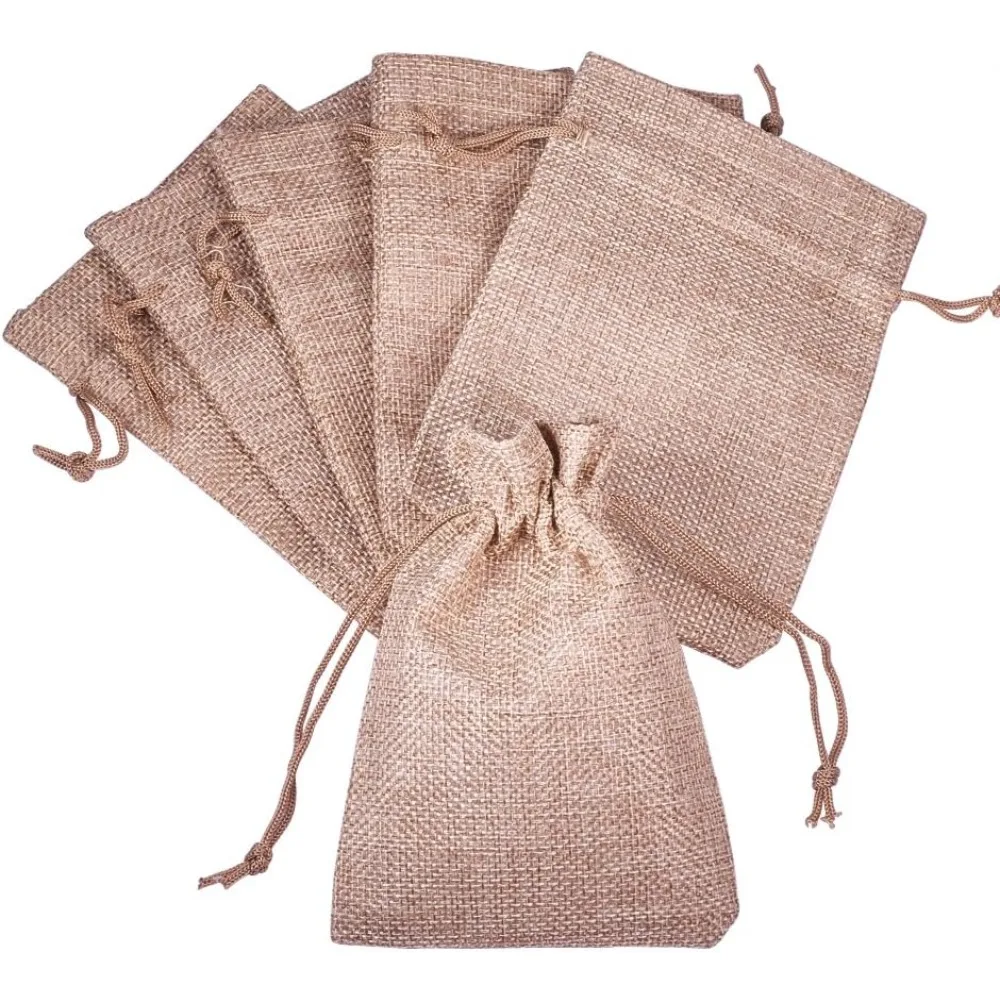 100pcs Burlap Bags 3.7x5.3