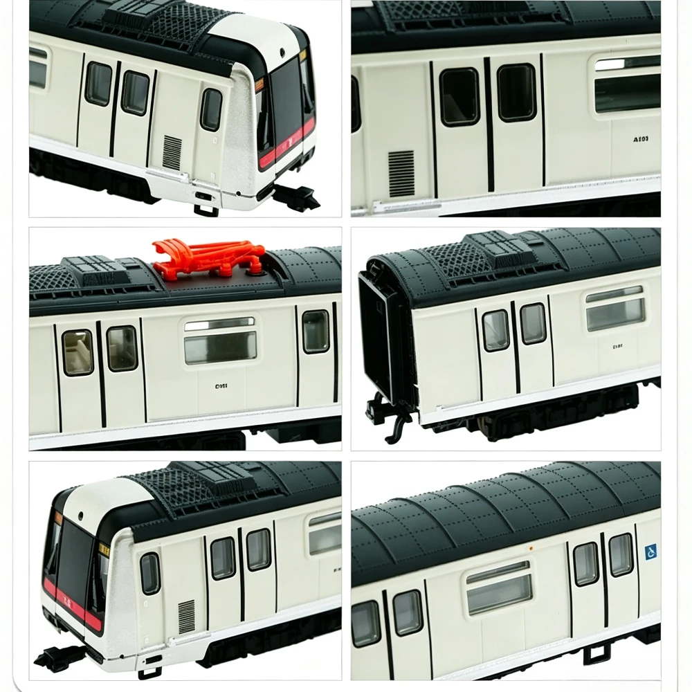 N Scale 1/160 Train Model  M-Train Urban Commuter Metro EMU 3/5 Car Options Lightable Train Set Adult Toy Gifts