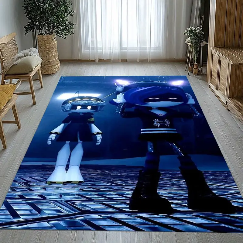 Murder Drones Uzi N Cyn Cartoon Soft Non-Slip Large Area Rug for Living Room,Bedroom Playroom Carpet Mat for Sofa,Home Decor
