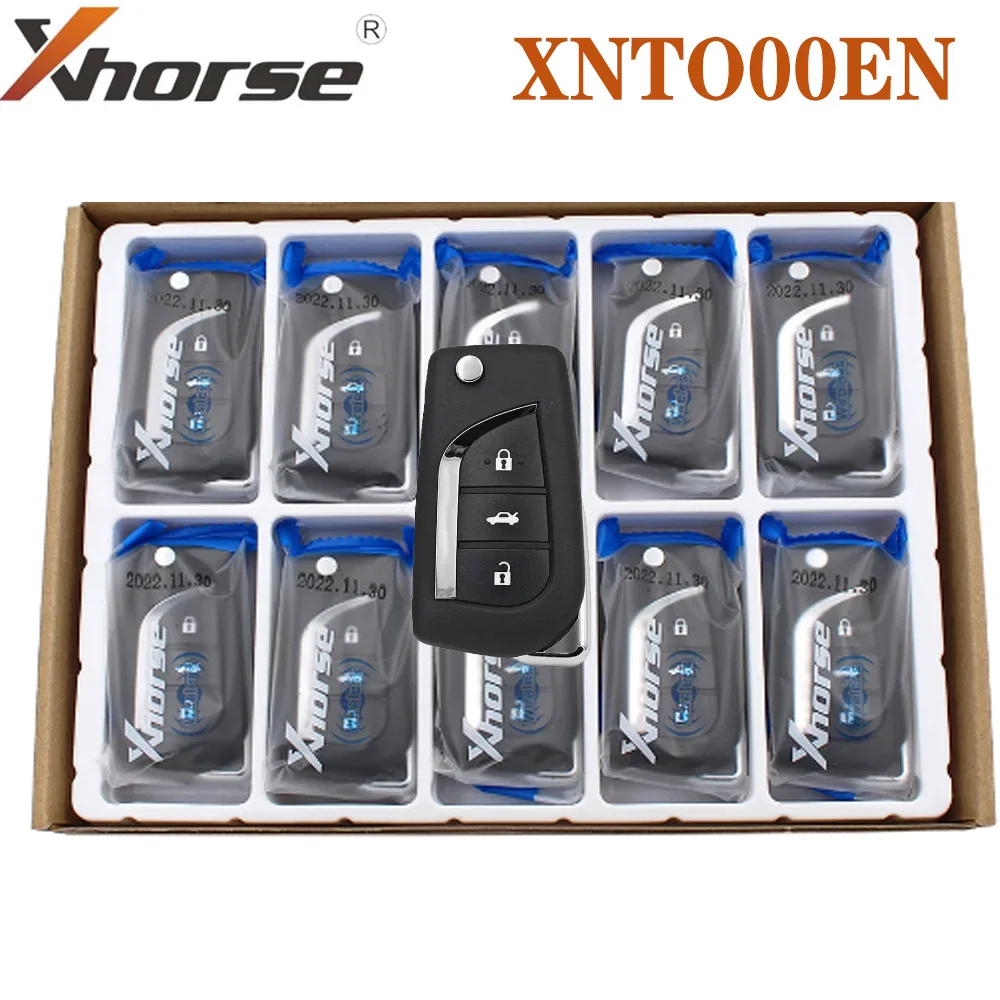 Xhorse XNTO00EN VVDI Wireless Remote Key with NXP Chip for Toyota Type 3 Buttons Car Remote Key for VVDI2 VVDI Key Tool