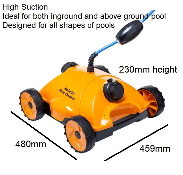 Factory Direct Automatic Pool Cleaner Robot Large Suction Power Swimming Pool Cleaning Device for All Pool Types