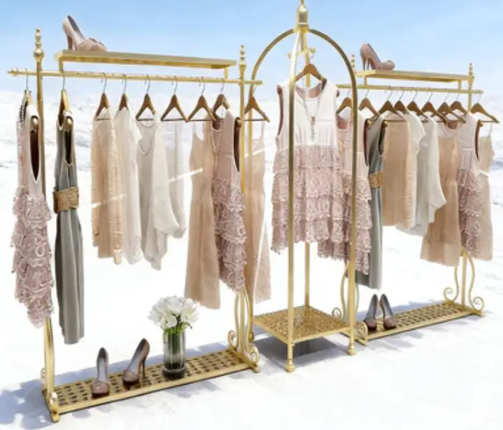 

Clothing store display rack Personality creative hanger display rack Men's and women's clothing store hanger