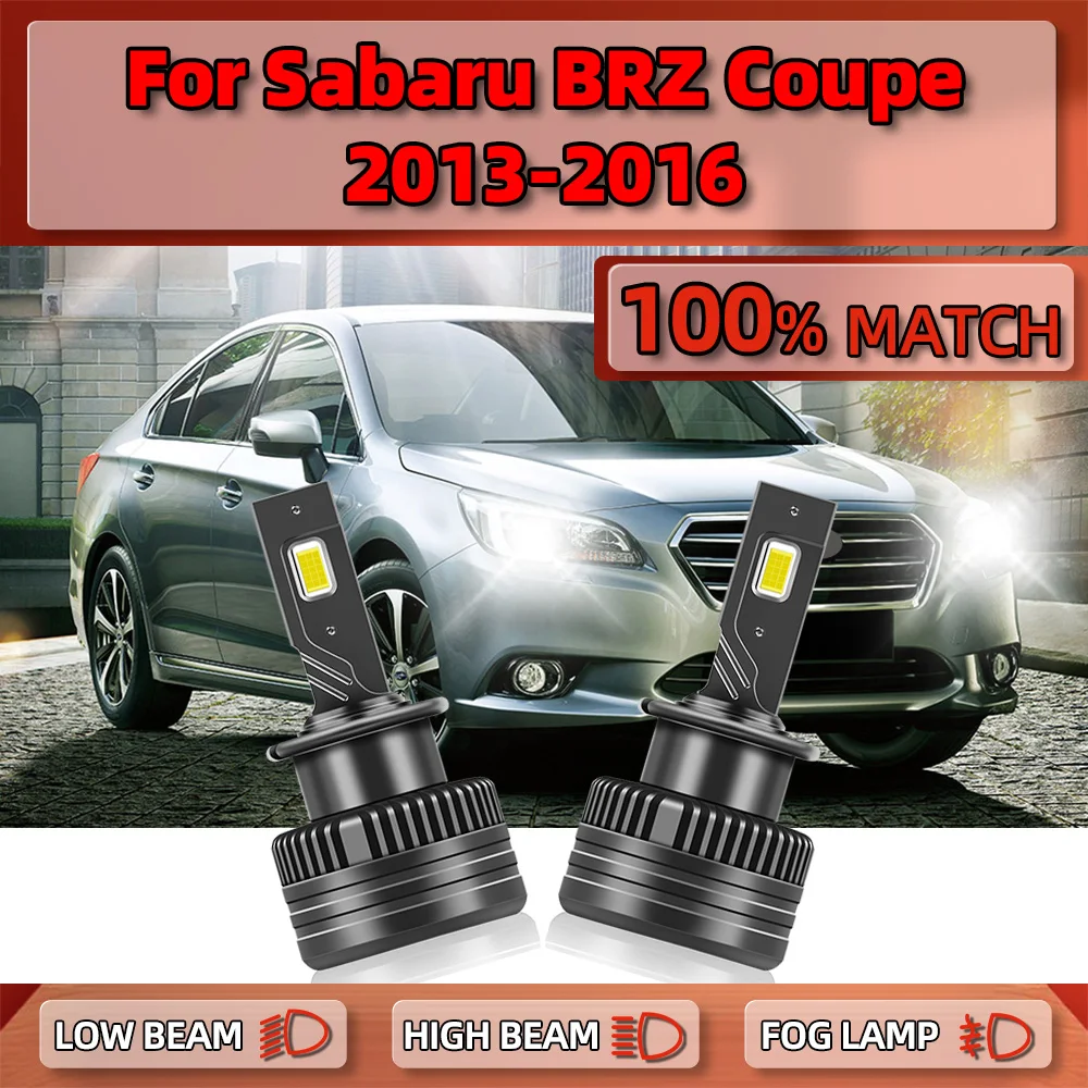 

25000LM светодиодный Canbus Автомобильная фара 120W Xenon Lights bulb 12V Plug-N-Play 6000K для Sabaru BRZ Coupe 2013 2014 2015 2016