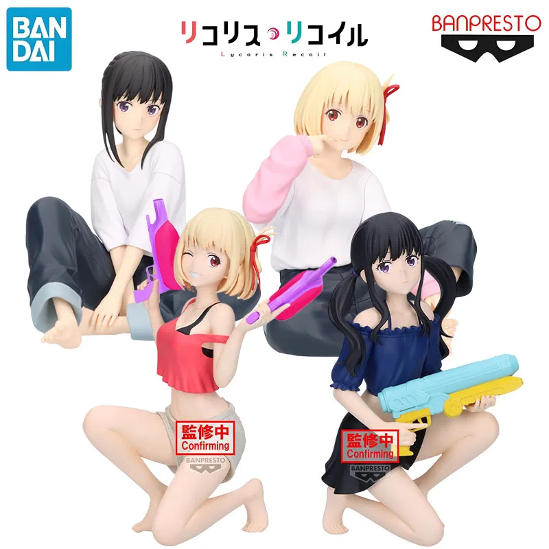 

In Stock Bandai Genuine Banpresto Lycoris Nishikigi Chisato Inoue Takina Anime Character Kids Gift Collection Action Toys Model