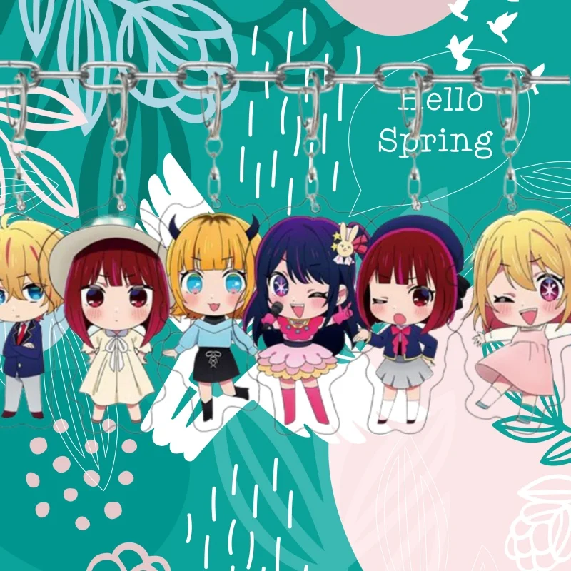 

Acrylic Character Keychain for Oshi no Ko Aquamarine Hoshino Kana Arima Ruby Hoshino MEM-cho Anime ornament birthday present