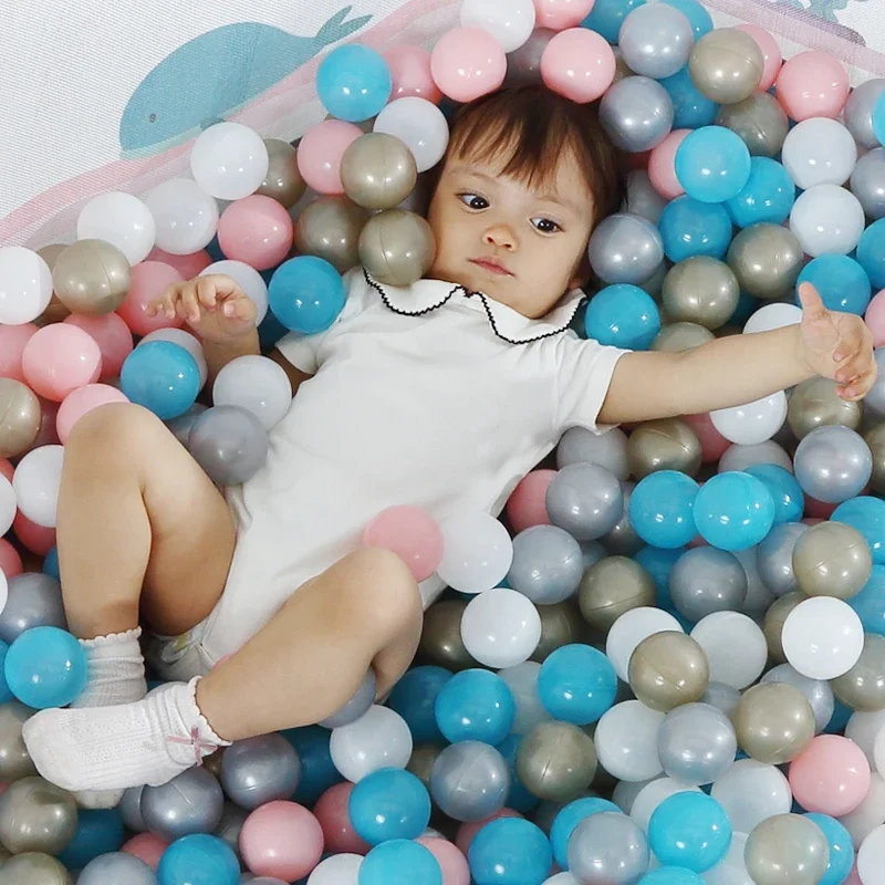 Barrera Hexagonal para bebés, PISCINA DE BOLAS oceánicas, valla de juego interior para niños, estera segura para gatear, parque infantil para bebés