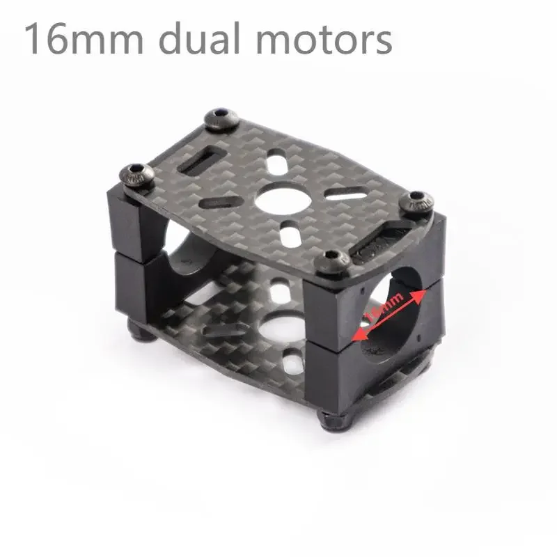 

Carbon Fiber Motor Mount For Multi-axis Aerial Ahotography Drone Pipe Clamp Hole Distance 16-25mm Fixed Wing