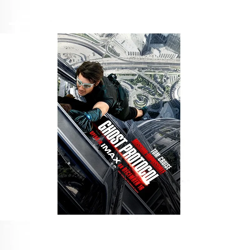 Mission Impossible - Ghost Protocol Movie, Print Art Canvas Poster, For Living Room Decor Home Wall Picture