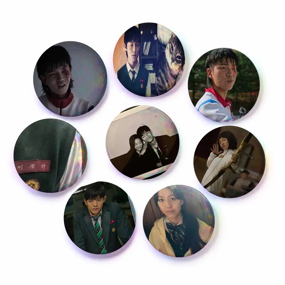 A-All Of Us Are Dead Art Badges Button Round Creative Pin Brooch Badge Bag Decor Accessories Fans Collect Friends Gifts