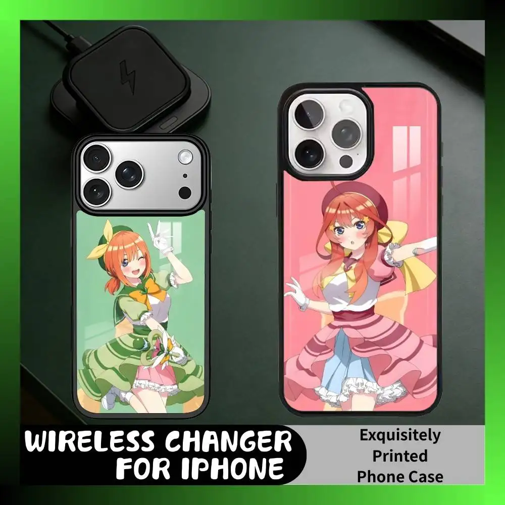 

The Q-Quintuplets Anime 5Toubun Phone Case For iPhone17,16,15,14,13 Plus,Pro Max Magnetic For Magsafe Wireless Charging