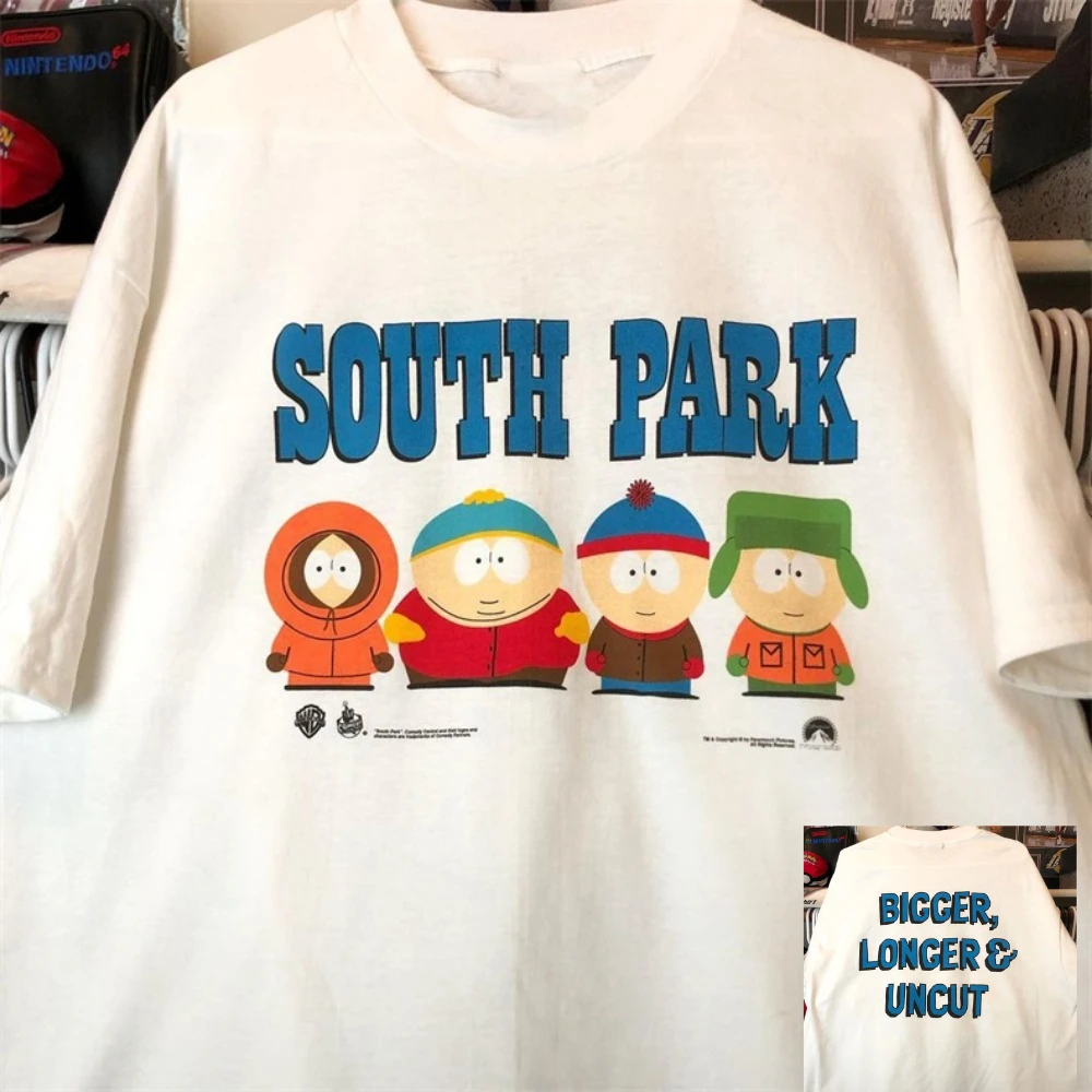 Summer South Park Funny T Shirt Anime Print Crew Neck Short Sleeve T-Shirt Men Women Cotton Tops Tee Oversized Clothing