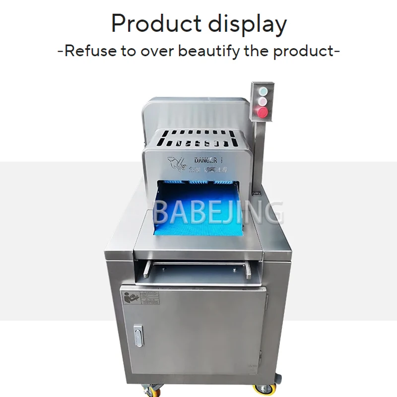 Bone Cutting Machine With Adjustable Thickness, Industrial Frozen Fish Cutting Machine, Food Processing Machinery