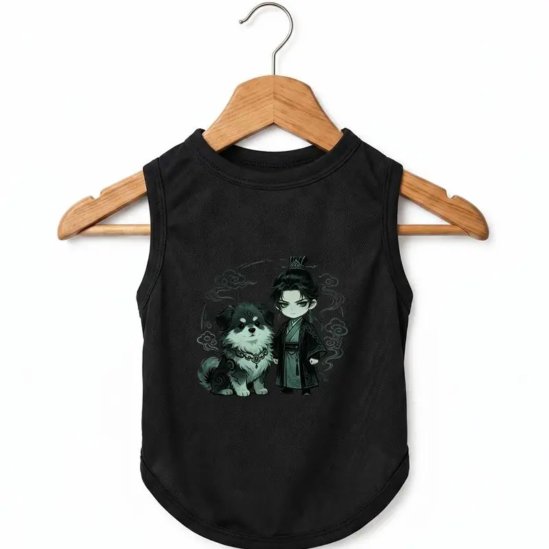 

Summer Pet Vest, Anime Dog T-Shirt, Breathable Cool
