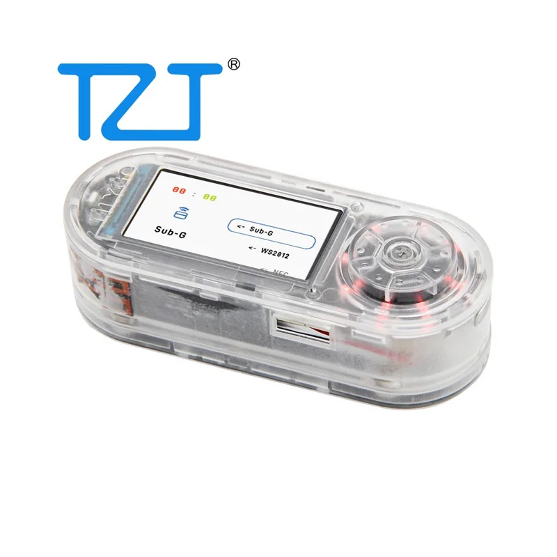 

TZT Transparent/Black Shell T-Embed-CC1101 ESP32-S3 Development Board 2.4G WiFi PN532 Module with 1.9-inch LCD