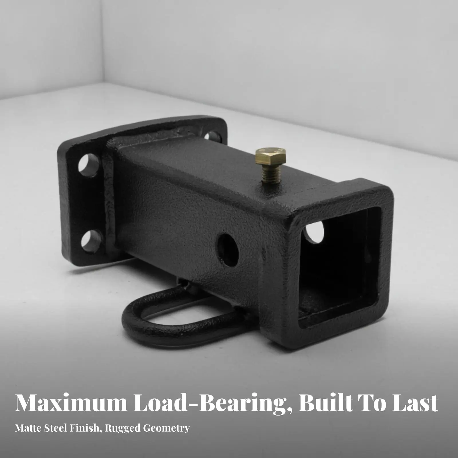 Trailer Hitch Mount Adapter | Rust-Resistant Powder-Coated Finish, Heavy-Duty Metal Construction, Hitch mount with Chain Loop,