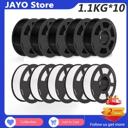JAYO PLA/PLA Matte/PLA META 3D Printer Filament 1.75mm 10Rolls 100% No Bubble Non-toxic3D Printing Materials for 3D Printer& Pen