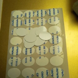 200pcs/lot Blank Sublimable 18.5*25mm Oval Aluminum Patch