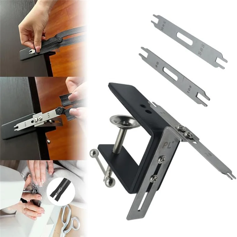 

Инструмент для зажима молнии, слайдер для быстрого шитья из нержавеющей стали, зажим для молнии, подходит для индивидуальных магазинов, магазинов одежды